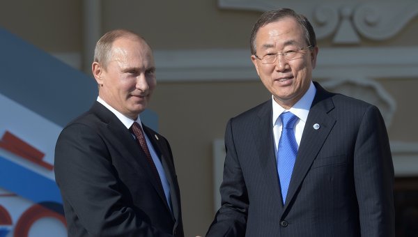 Во время пребывания в Москве Пан Ги Мун встретится в президентом Владимиром Путиным.  Фото: ria.ru