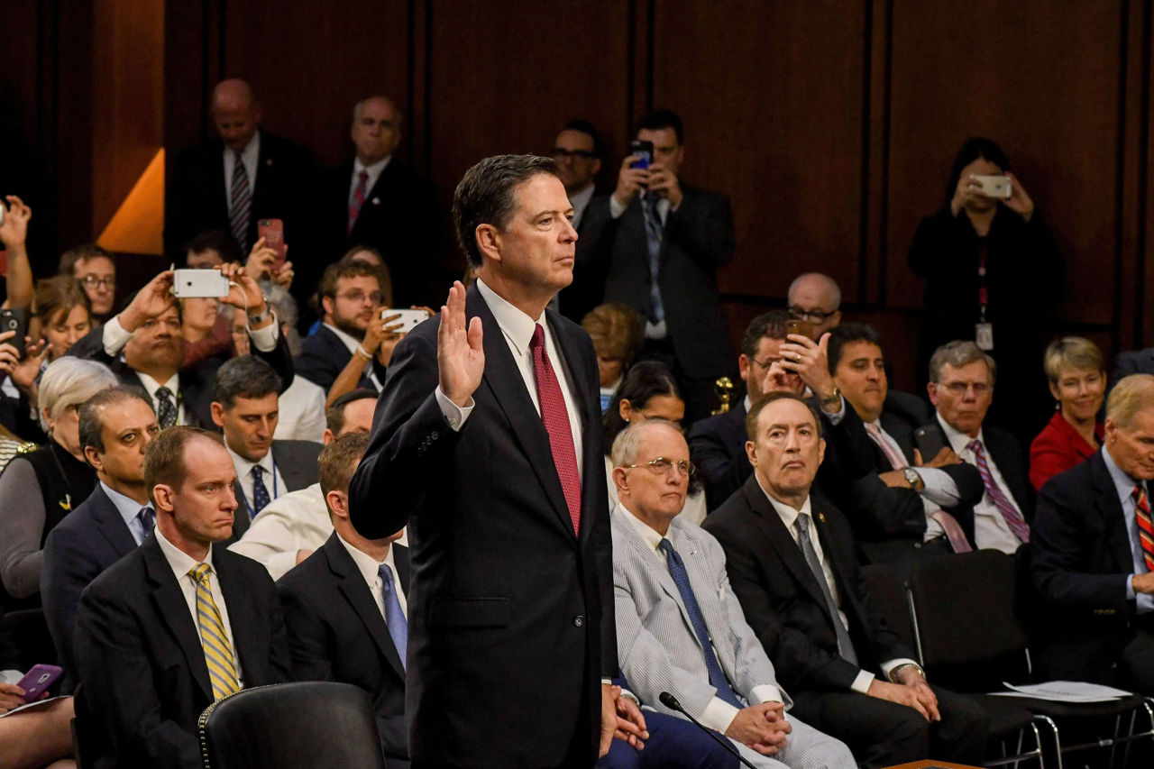 Fostul șef al FBI, James Comey, acuzat de mărturie falsă.