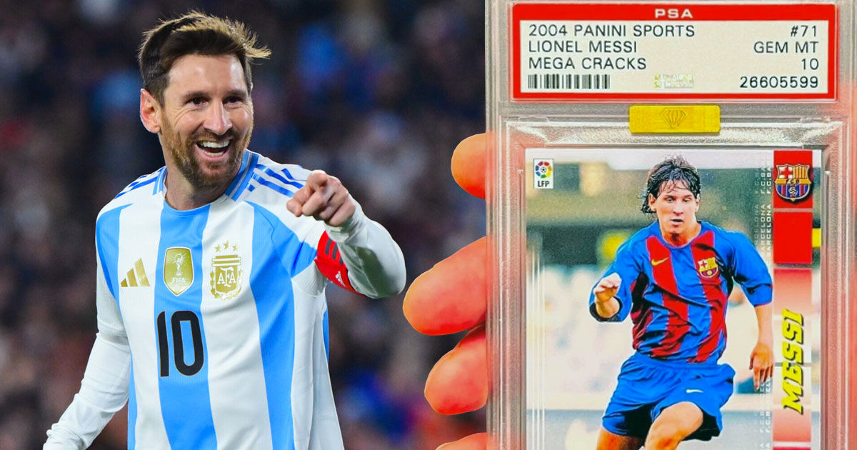 Un cartonaș de colecție cu Messi, vândut pentru un preț record de 1,5 milioane de dolari.