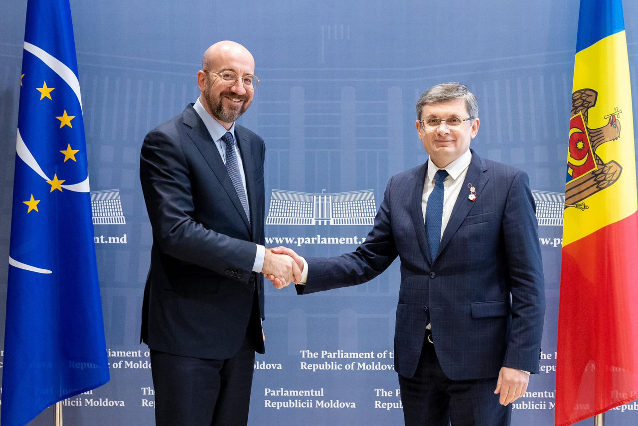 Спикер Игорь Гросу провел встречу с президентом Европейского совета.
