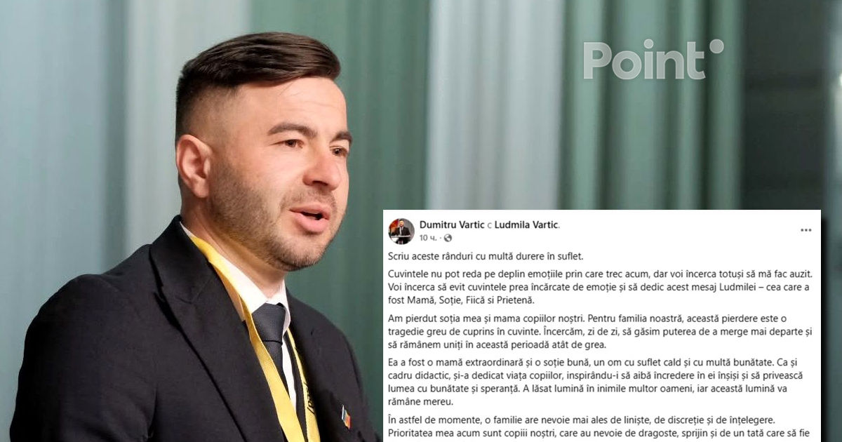 Vicepreședintele Consiliului Raional Hâncești a șters postarea despre moartea soției.