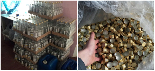 Jumătate de tonă de alcool etilic, confiscat de poliție. Foto: realitatea.md