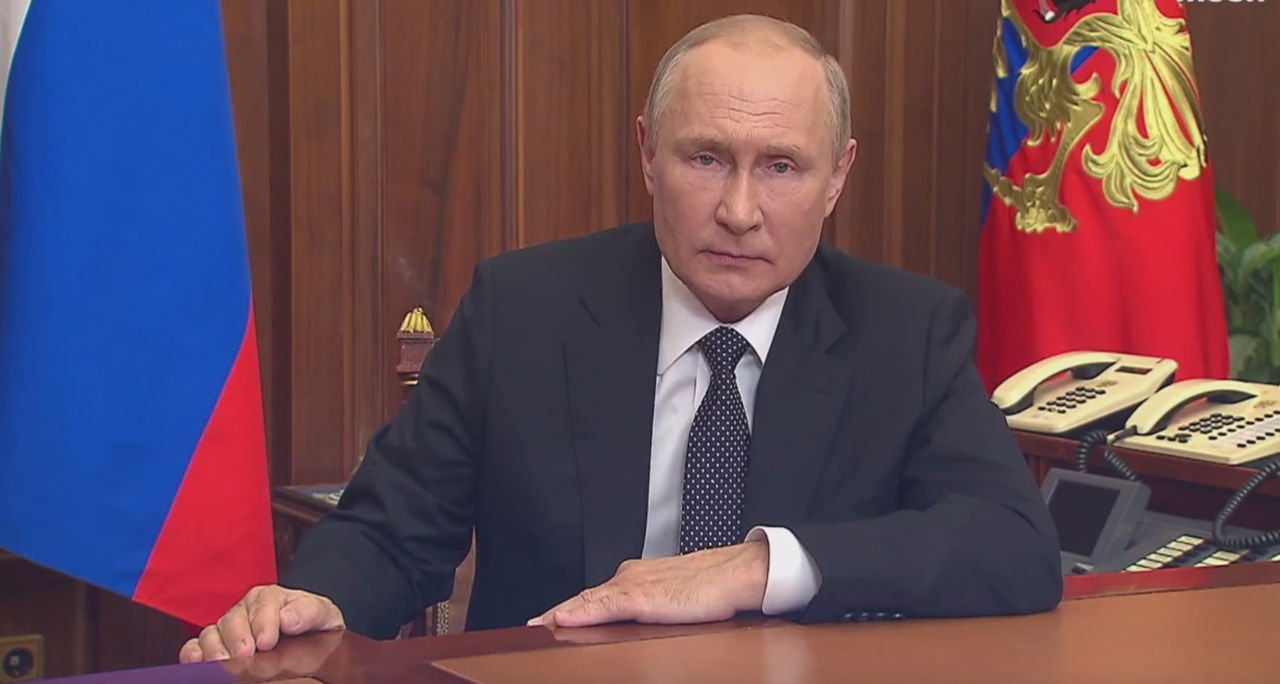 Путин объявил о частичной мобилизации в России.