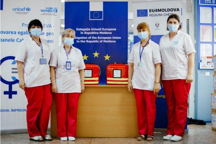 Медсестры из Унген и Кагула получили помощь от ЕС.