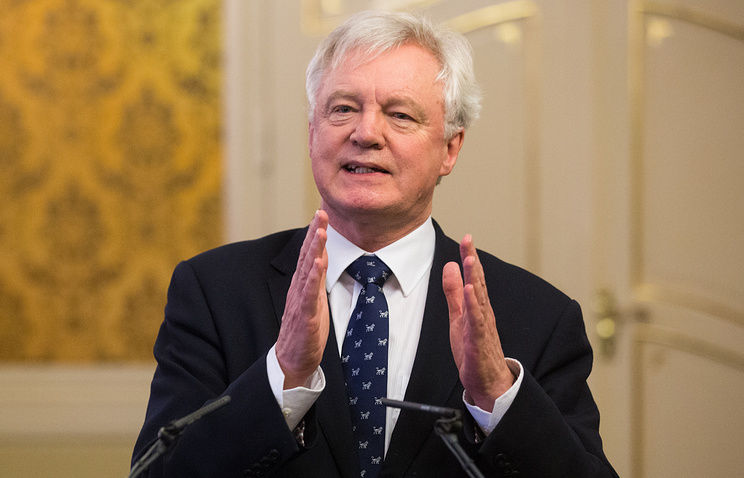 Британский министр по вопросам Brexit Дэвид Дэвис. 