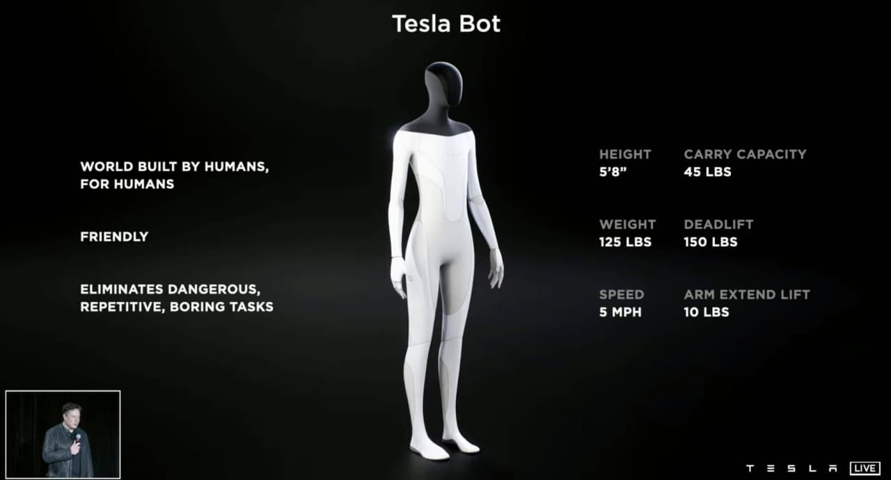 Илон Маск анонсировал выпуск человекоподобного робота-помощника Tesla Bot.