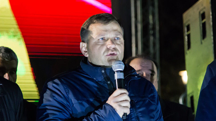 Liderul PPDA, Andrei Năstase, se arată nemulțumit de rezultatele alegerilor prezidențiale. Foto: sputnik.md
