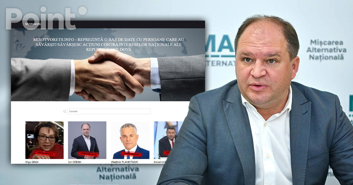 Ion Ceban, reacție după ce a ajuns pe site-ul Mirotvoreț: Încă un fals.
