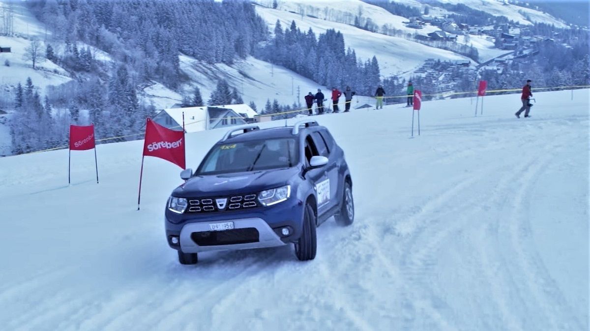Dacia Duster, performanță excepțională pe pârtie.