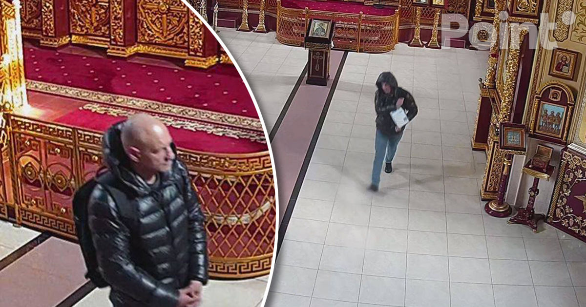 Un bărbat, surprins de camerele de supraveghere în timp ce fura dintr-o biserică din Capitală.