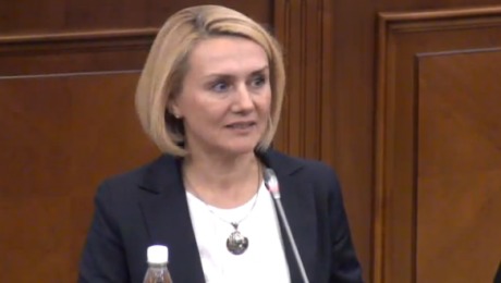 Cristina Harea este noul viceguvernator al Băncii Naţionale a Moldovei. Foto: captura video