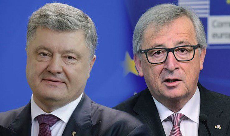 Председатель Еврокомиссии Жан-Клод Юнкер расплакался во время встречи с президентом Украины Петром Порошенко.