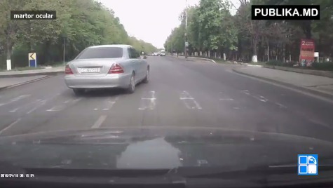 Водители в Кишиневе нередко создают опасные ситуации на дороге.