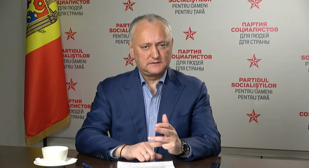 Додон: Я возложил на Чокоя дополнительные обязанности.