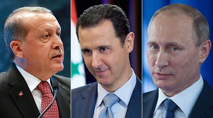 Эрдоган призвал Путина оказать давление на Асада.