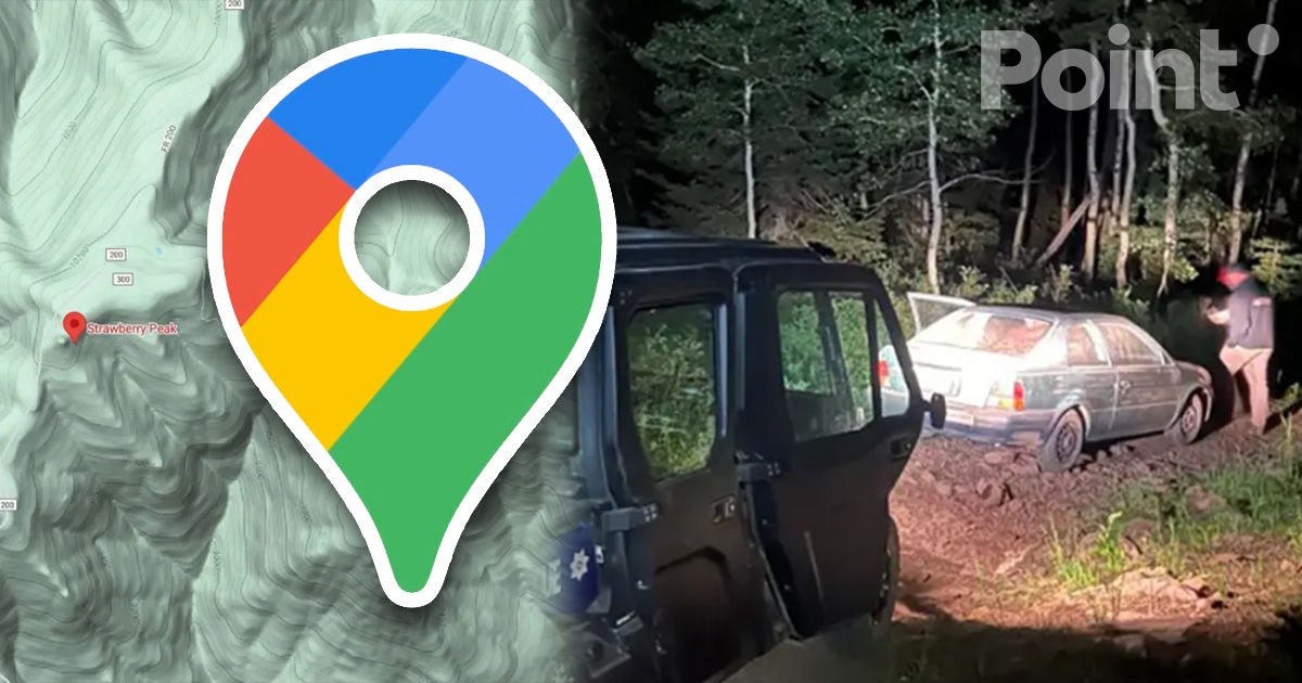 Водитель послушал советы Google Maps и застрял в горах. 
