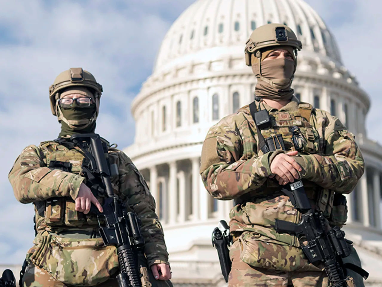 Garda Națională a SUA din Washington a primit arme de foc.