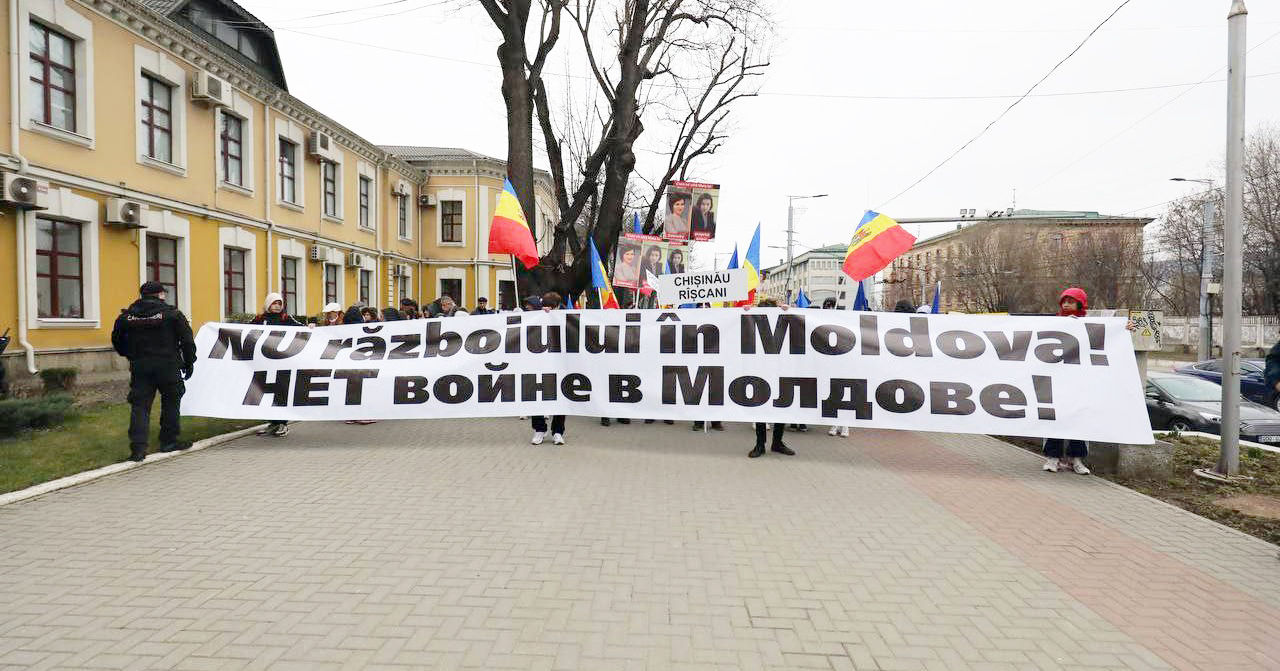 "Движение за народ" проводит протест в центре Кишинева.