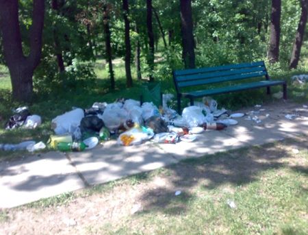 Aproape 250 de muncitori au curăţat astăzi parcurile "La Izvor", "Valea Trandafirilor" și  "Calea Orheiului". Foto: inprofunzime.md