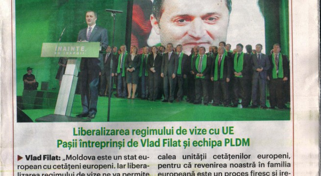 În numele democrației, libertății și integrării europene, pe care cică vi le-a dăruit, absolut dezinteresat, numai și numai dictatorul Vladimir Filat!