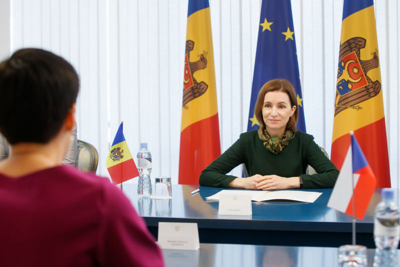 Санду обсудила с председателем парламента Чехии "следующие шаги в евроинтеграции".