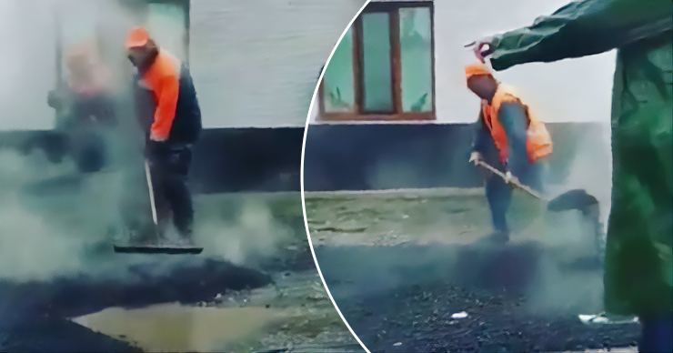 Примар Чадыр-Лунги об укладке асфальта в лужи: Будут переделывать за свой счет.