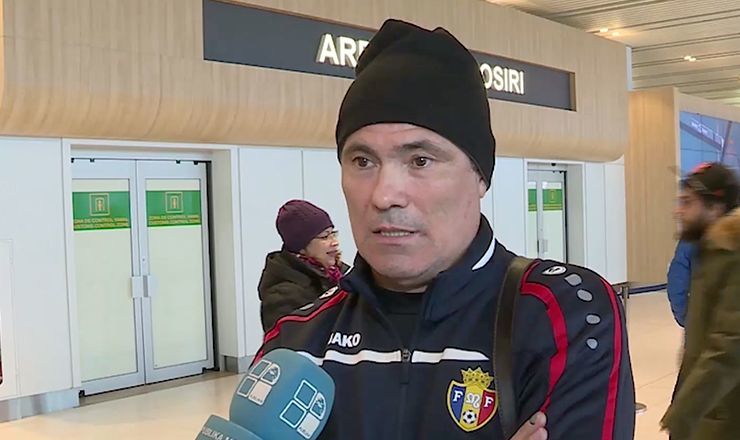 Главный тренер сборной Молдовы по футболу Александр Спиридон.