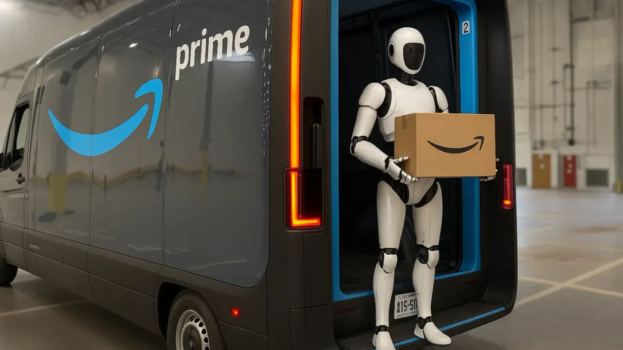 Amazon начала тестировать гуманоидов для доставки посылок.
