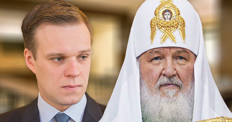 Глава МИД Литвы Габриэлюс Ландсбергис о санкциях против патриарха Кирилла. Коллаж Point.md.