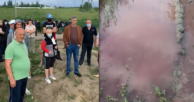 Жители Флорен обвиняют птицеферму в сбросе отходов в речку. Коллаж: Point.md.
