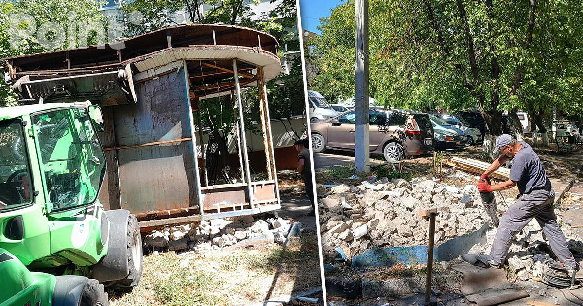 O gheretă din sectorul Ciocana, amplasată ilegal, demontată și evacuată.