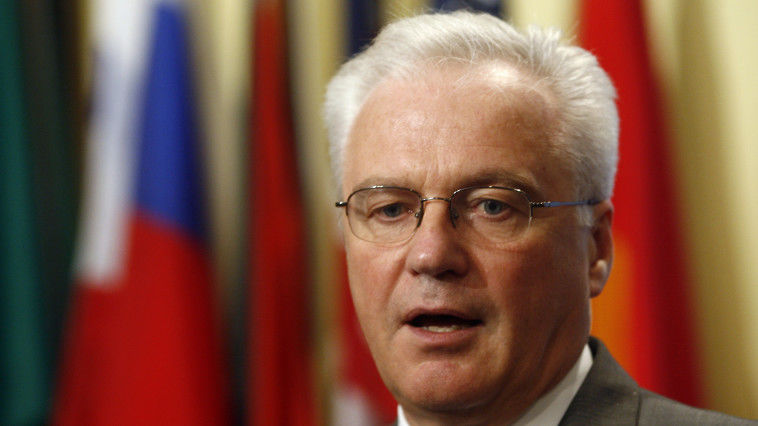 Ambasadorul Rusiei pe lângă Organizația Națiunilor Unite, Vitali Ciurkin, a decedat luni la New York. Foto: Keith Bedford / Reuters
