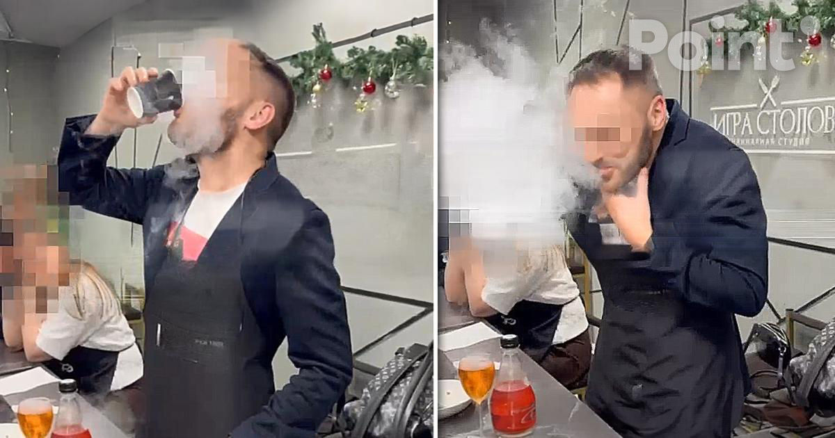 Un bărbat din Rusia a suferit o ruptură de stomac după ce a băut un cocktail care conținea azot lichid.