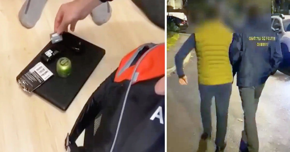 Появилось видео задержания автора ложных сообщений об угрозе взрыва Кишиневского суда. Коллаж: Point.md