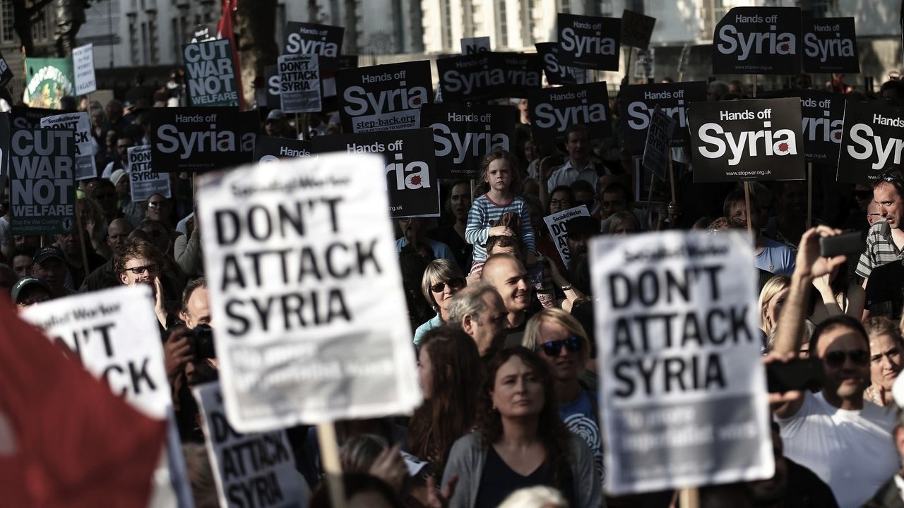 В Лондоне пройдут протесты против ударов по Сирии.