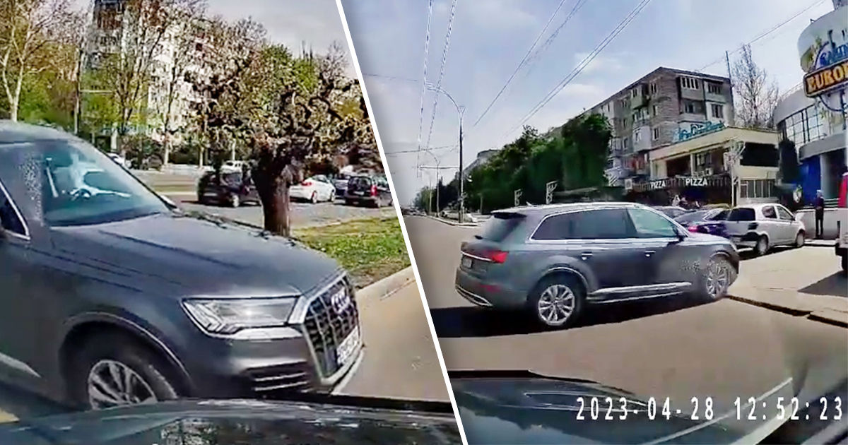 В Кишиневе машина без водителя выкатилась на дорогу. Коллаж: Point.md