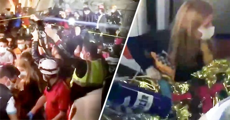 В Турции оказавшаяся под завалами девушка привлекала собаку мяуканьем.