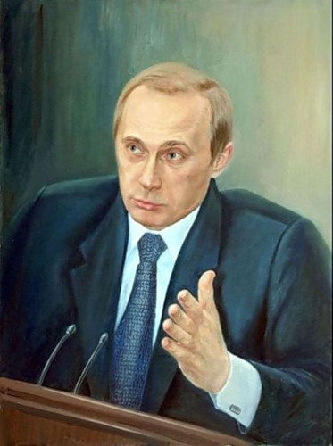 Оригинал портрета художник хочет передать лично Путину/    Фото: иллюстративное, fotki.yandex.ru