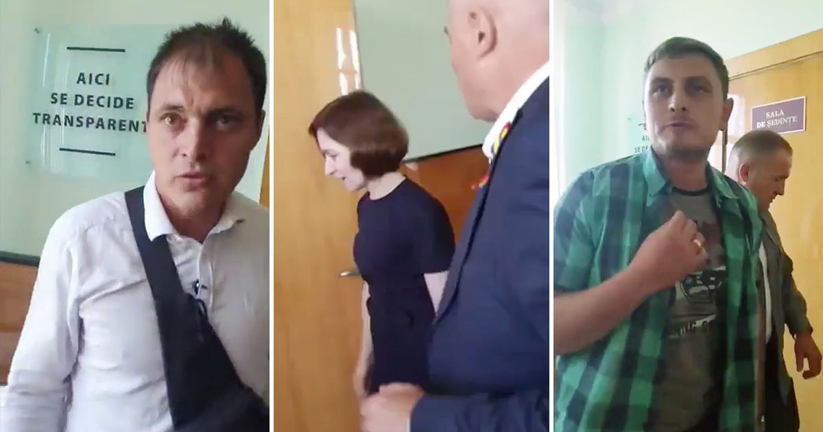 Бывший член PAS пожаловался на охрану президента: “Вы дикари!” Коллаж: Point.md