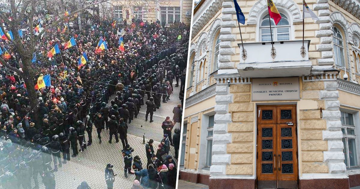 Примэрия ответила протестующим: Просим не втягивать нас в политические игры. Коллаж: Point.md