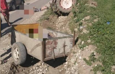Полицейские остановили трактор и обнаружили в прицепе тело мужчины  (фото: jurnal.md)