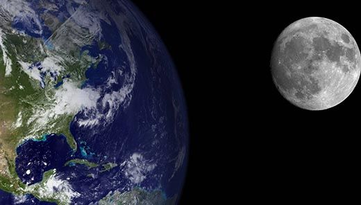 Луна отодвигается от Земли на 3,82 см каждый год.