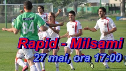Biletele se pot cumpără începând de duminică, 20 mai, ora 9:00, la casele stadionului din Orhei, pentru fanii FC Milsami.