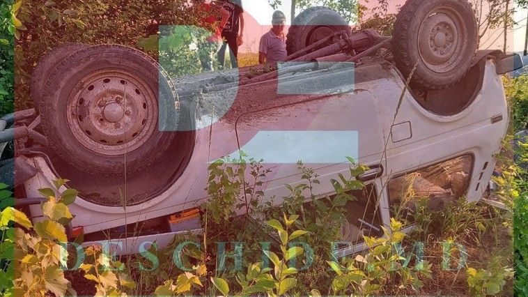 В Сынжерее перевернулся автомобиль: пострадала супружеская пара.