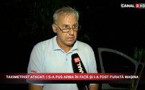 Taximetrist atacat: i s-a pus arma în față și i-a fost furată mașina.