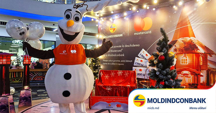 Moldindconbank и Mastercard приглашают на розыгрыш поездки в Лапландию и других призов.
