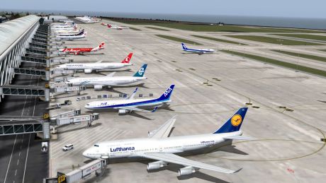 Doi oameni au murit, iar cinci au fost răniţi, în urma unui incendiu produs pe aeroportul din Shanghai. Foto: flightsim.com