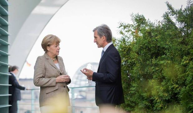 În cadrul întrevederii, Leancă a discutat cu Merkel despre viitorul său proiect politic. Foto: Facebook.com/ Iurie Leanca