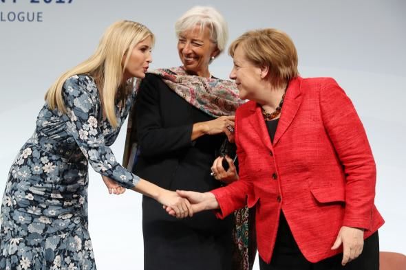 Ivanka Trump, faţă în faţă cu Angela Merkel la summitul G20 al femeilor. Foto: Gulliver/Getty Images