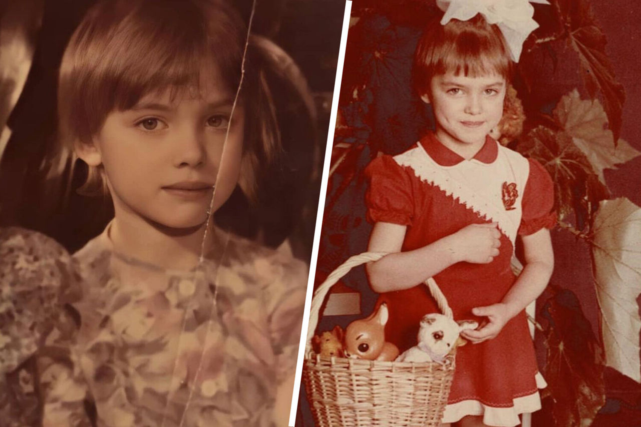 Ирина Шейк опубликовала свои детские фото.